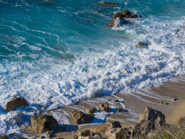 Agios nikitas strand op het eiland lefkas 