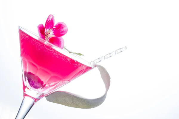 Koktejl s kaviárem a květina — Stock fotografie