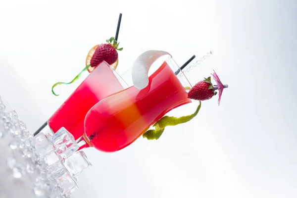 Cocktail de morango fresco — Fotografia de Stock