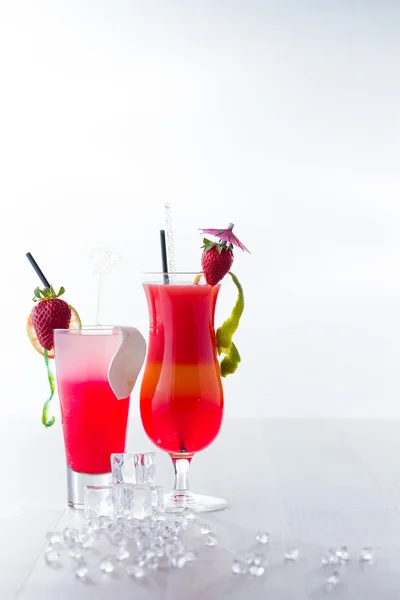 Verse aardbeien cocktail — Stockfoto