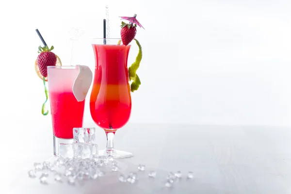 Cocktail di fragole fresche — Foto Stock