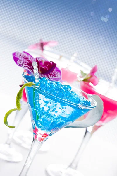 Molecular mixology - Cocktail with caviar — Stock Photo, Image