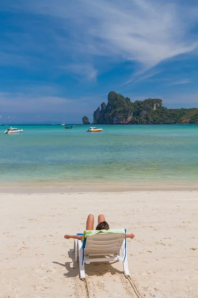 Paradisiac stranden i koh phi phi — Stockfoto