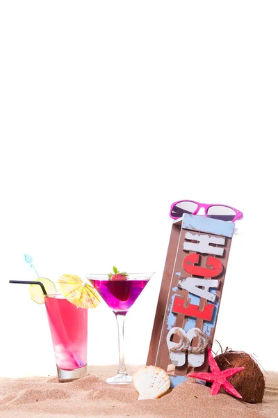 Cocktail på stranden - molekylär mixology — Stockfoto