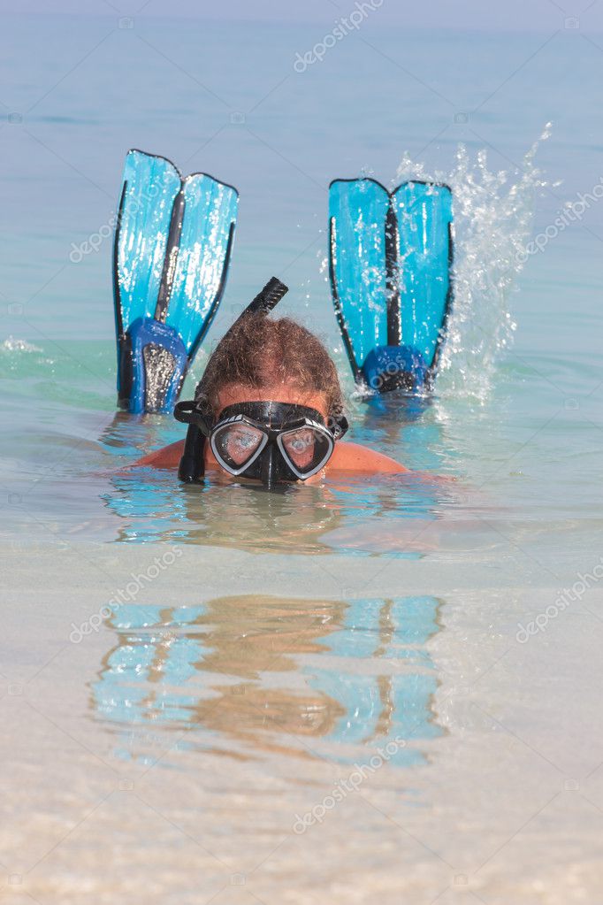 Funny scuba diver at the beach Stock Photo by ©netfalls 45979957 Funny scuba diver at the beach Stock Photo by ©netfalls 45979957