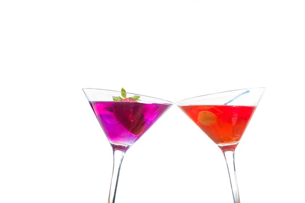 Dois cocktails em copos Martini — Fotografia de Stock