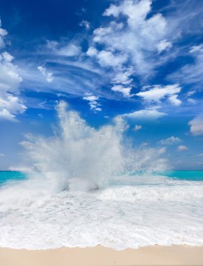 lefkas, Yunanistan adanın vahşi beach 