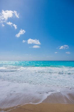 lefkas, Yunanistan adanın vahşi beach 