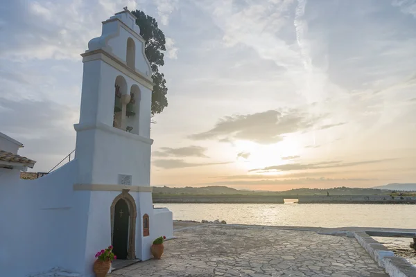 Scene of Vlacherna monastery, Kanoni, Corfu — Stock Photo, Image