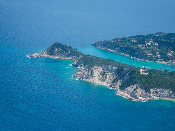 Vista aérea da ilha de Paxos — Fotografia de Stock