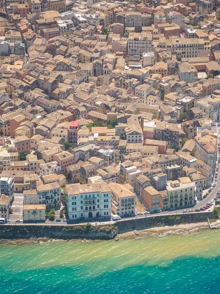 Vista aérea da cidade de Corfu em Kerkyra — Fotografia de Stock