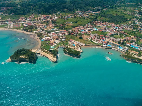 A légi felvétel a corfu-Korfu, sidari — стокове фото