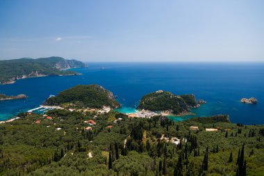 Paleokastritsa defne, corfu, Yunanistan