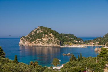 Paleokastritsa defne, corfu, Yunanistan
