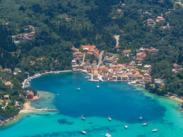 Aerial view of Paxos island — Stock Photo, Image