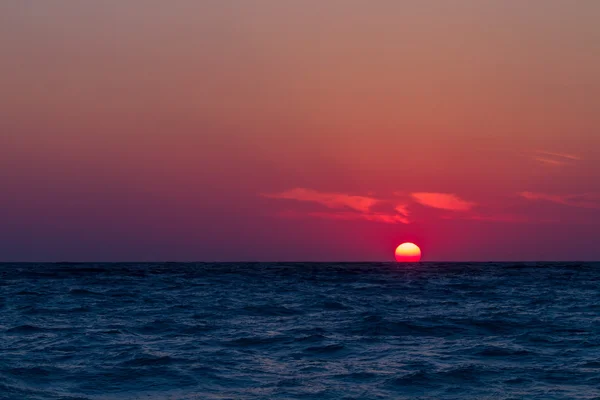 Sunset over the Ionian sea — Stock Photo, Image