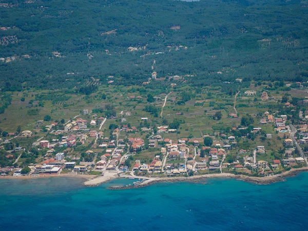 Aerial view of the island of Corfu — Stock Photo, Image