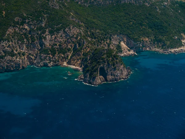 Vista aérea de Lipiades en Corfú Grecia —  Fotos de Stock