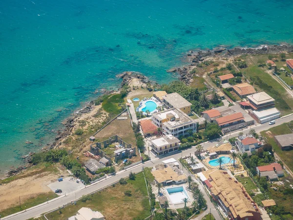 Aerial view of the island of Corfu — Stock Photo, Image