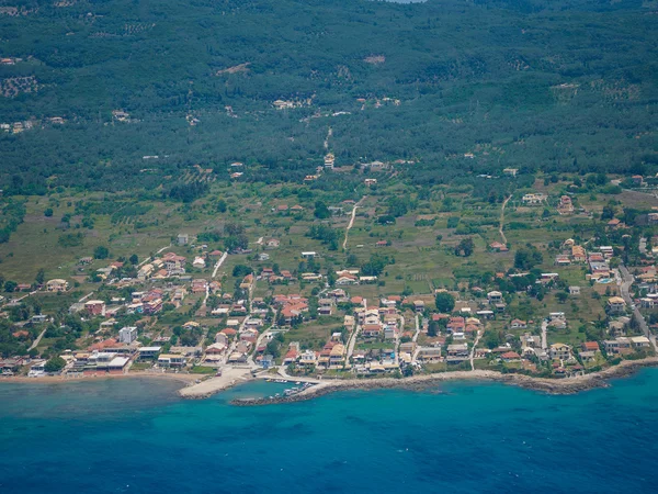 Vue aérienne de l'île de Corfou — Photo