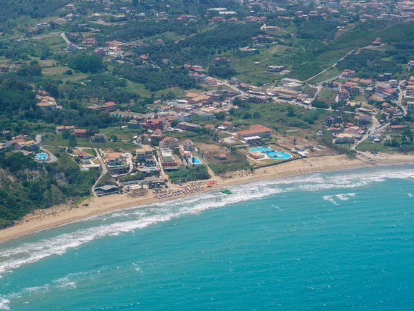 Aerial view of the island of Corfu — Stock Photo, Image