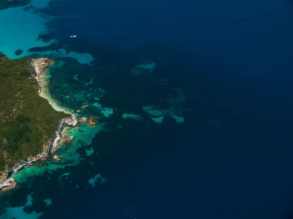 Vista aérea de Lipiades em Corfu Grécia — Fotografia de Stock