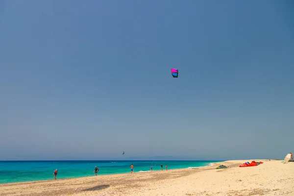 Agios Ioannis beach in Lefkas i — Stock Photo, Image