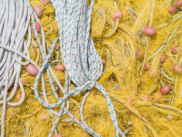 Close-Up Balık ağı ve şamandıralar — Stok fotoğraf