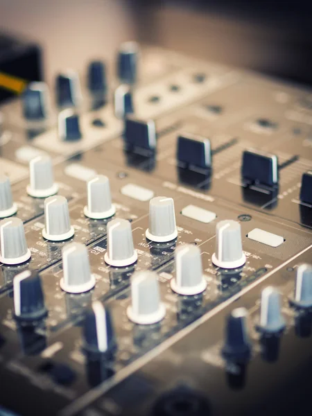 Closeup of dj controller - selective focus — Stock Photo, Image