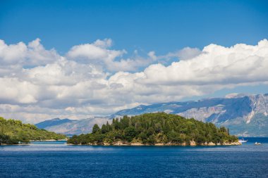 The Skorpios island in Nidri Lefkada  clipart