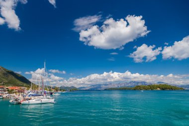 Harbor nidri lefkas, Yunanistan