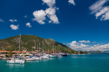 Harbor nidri lefkas, Yunanistan