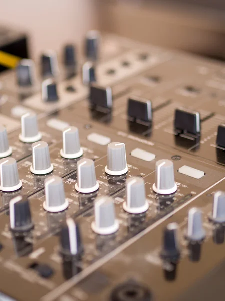 Closeup of dj controller - selective focus — Stock Photo, Image