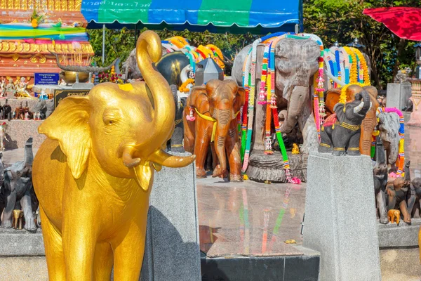 Elephants at the Phuket lighthouse — Stock Photo, Image