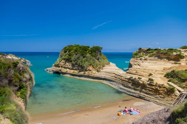 Sidari Canal d 'amour Corfú — Foto de Stock