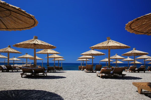 Beach parasols — Stock Photo, Image