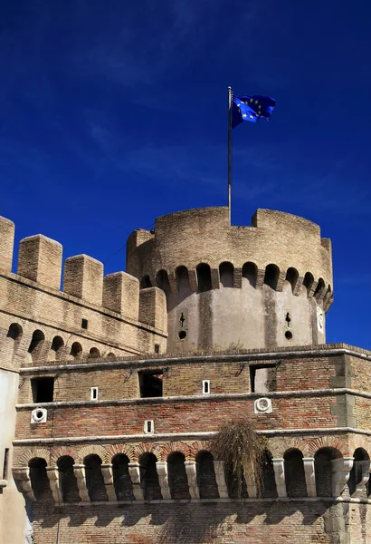 Saint Angel Castle and the Mausoleum of Hadrian — Stock Photo, Image