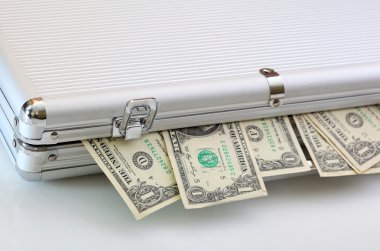 Notlar para dolu çanta