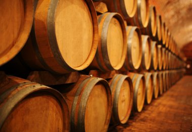 Wine barrels clipart