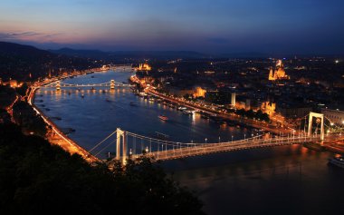 Budapeşte ve Tuna, gece