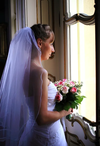 Bride near the window — Stock Photo, Image