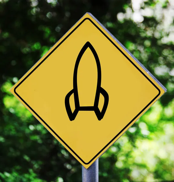 Rocket pictogram — Stock Photo, Image