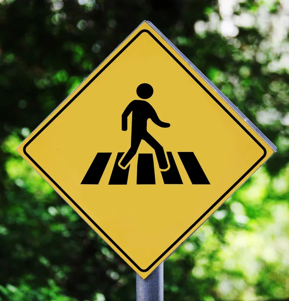 Street crossing pictogram — Stock Photo, Image
