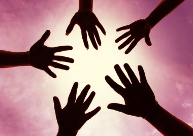 People hands clipart