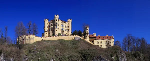 Schloss hohenschwangau in Bayern im Panoramablick — Stockfoto