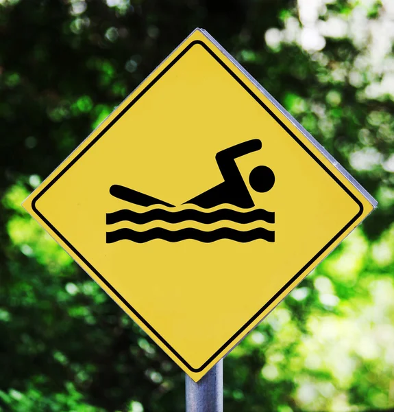 Swimming pictogram — Stock Photo, Image