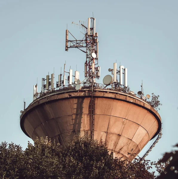 Microwave Transmitter Antennas — Stock Photo, Image