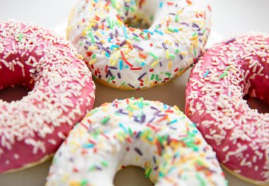 Şekerli renkli köpek fındığı.