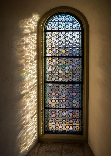 Gothic Style Colorful Stainled Glass Window — Stock fotografie