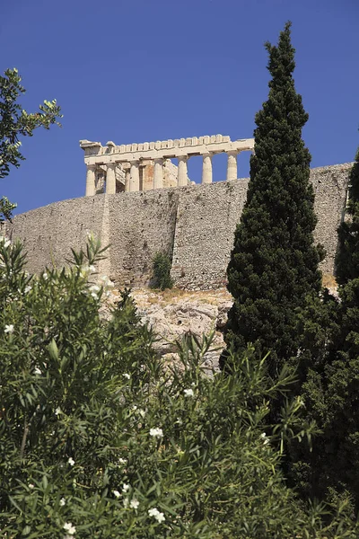 Ruins Parthenon Acropolis Athens City Greece — Stock Photo, Image